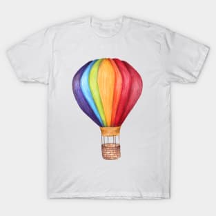 air balloon. color pencil T-Shirt